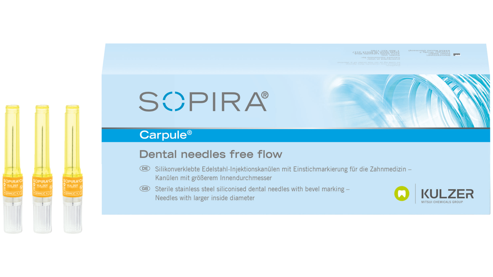 Aiguilles à usage unique SOPIRA® Carpule® 